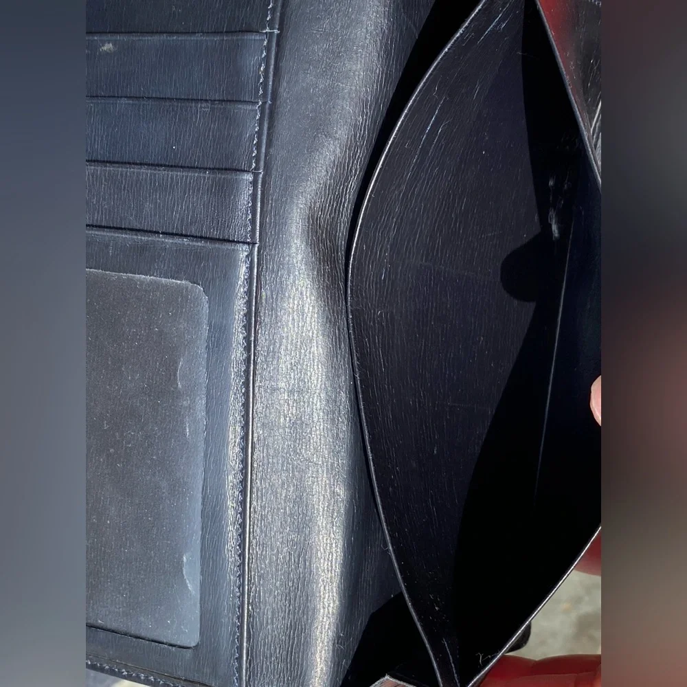 Cartier Vintage sapphire stone Leather Wallet - Picture 9 of 9